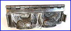 Antique Vintage Roosting Chickens Chocolate Mold. Randell & Smith. 5 3/4 Long