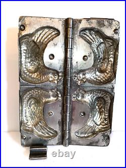 Antique Vintage Roosting Chickens Chocolate Mold. Randell & Smith. 5 3/4 Long