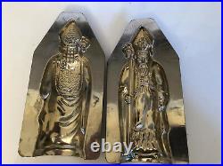 Antique Vintage ST. NICHOLAS OLD WORLD SANTA Chocolate Mold. FRENCH MAFTER