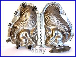 Antique Vintage Squirrel Eating A Nut Chocolate Mold. 11 Tall 9 Wide
