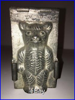 Antique Vintage Standing Teddy Bear Chocolate Mold. 1937 Eppelsheimer N. Y