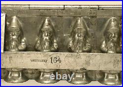 Antique Vintage TINY SANTA CHOCOLATE MOLD. Made by Heris in GERMANY # 163. NICE