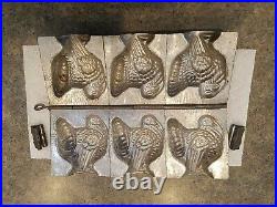 Antique Vintage TURKEY Chocolate Mold. Marked GERMANY 1644. Made by HERIS