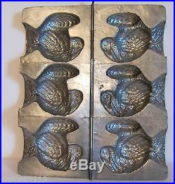 Antique Vintage TURKEY Chocolate Mold. Signed 644 GERMANY. Made by HERIS