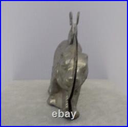 Antique Vintage Walking Bear Chocolate Mold #6623 Two Pc mold Signed Fish Symbol