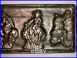 Antique Vintage Wild West American Chocolate Mold. Cowboys & Indians. Beautiful