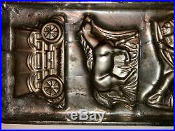Antique Vintage Wild West American Chocolate Mold. Cowboys & Indians. Beautiful