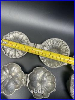 Antique Vtg Ice Cream Mold E & Co, NY Flower Lot 7 Chocolate Eppelsheimer READ Antique Vtg Ice Cream Mold E & Co, NY Flower Lot 7 Chocolate Eppelsheimer READ