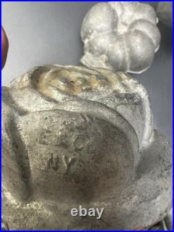 Antique Vtg Ice Cream Mold E & Co, NY Flower Lot 7 Chocolate Eppelsheimer READ Antique Vtg Ice Cream Mold E & Co, NY Flower Lot 7 Chocolate Eppelsheimer READ