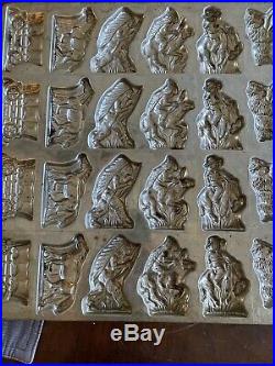Antique Wild West Indian Cowboy Horse Covered Wagon Tray Chocolate Mold