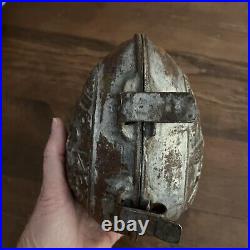 Antique XL Easter Egg Rabbit Flying Plane Double Sided Hinged Chocolate Mold