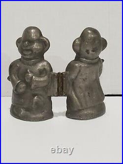 Antique Yellow Kid Comic Figure Pewter Chocolate Candy Ice Cream Mold