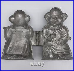 Antique Yellow Kid R Outcault Comic Figure Pewter Chocolate Candy Ice Cream Mold