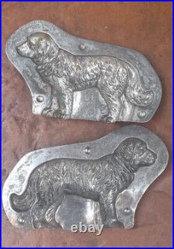 Antique anton reiche golden retriever dog chocolate mold