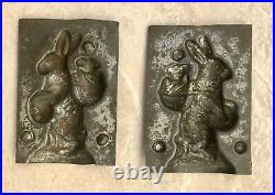Antique chocolate mold Easter Bunny 75x52 mm RARE
