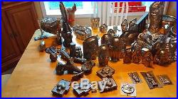 Antique chocolate molds. Approx. 70 molds. Entire collection $2,000