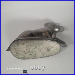 Antique metal bunny chocolate mold