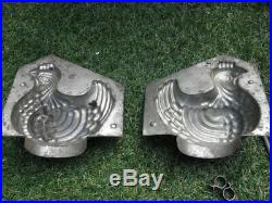 Antique mould Mold chocolate chicken Ice cream Candy french century old pastry