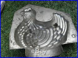 Antique mould Mold chocolate chicken Ice cream Candy french century old pastry