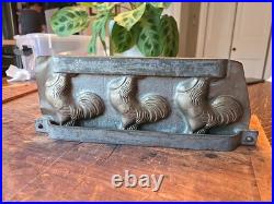 Anton Reich Triple Rooster Chocolate Mold Dresden Germany Antique Farm Rare Anton Reich Triple Rooster Chocolate Mold Dresden Germany Antique Farm Rare