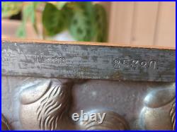 Anton Reich Triple Rooster Chocolate Mold Dresden Germany Antique Farm Rare Anton Reich Triple Rooster Chocolate Mold Dresden Germany Antique Farm Rare