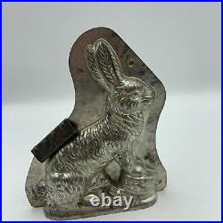 Anton Reiche Antique German Chocolate Mold Sitting Bunny Rabbit Basket #25700