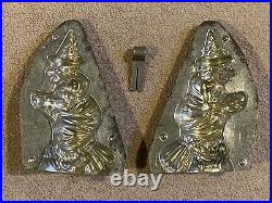 Anton Reiche Dresden Antique German Chocolate Mold Halloween Witch On Broom RARE