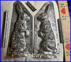 Anton Reiche Large Standing Rabbit Antique Chocolate Mold Easter Bunny German