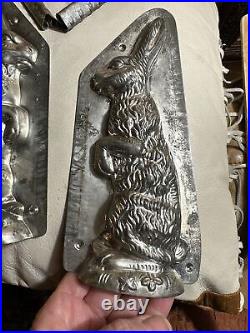 Anton Reiche Large Standing Rabbit Antique Chocolate Mold Easter Bunny German