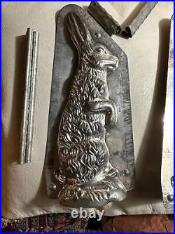 Anton Reiche Large Standing Rabbit Antique Chocolate Mold Easter Bunny German