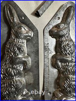 Anton Reiche Large Standing Rabbit Antique Chocolate Mold Easter Bunny German