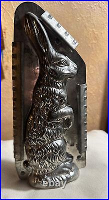 Anton Reiche Large Standing Rabbit Antique Chocolate Mold Easter Bunny German