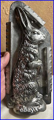 Anton Reiche Large Standing Rabbit Antique Chocolate Mold Easter Bunny German