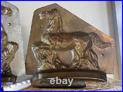 BEAUTIFUL. Rare Antique Chocolate Mold Mould Large Early Standing Horse. Sommet