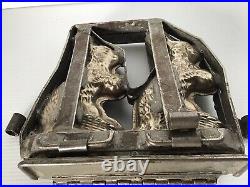 BUNNY 2 RABIT CHOCOLATE MOLD MOULD GERMANY MOLDS VINTAGE ANTIQUE 7x7