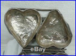 Beautiful Antique Valentine Heart Chocolate Candy Mold