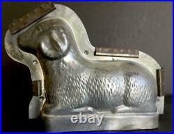 Big Antique Germany 11 Laying Sheep Chocolate Mold