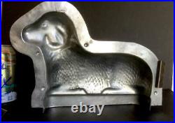 Big Antique Germany 11 Laying Sheep Chocolate Mold