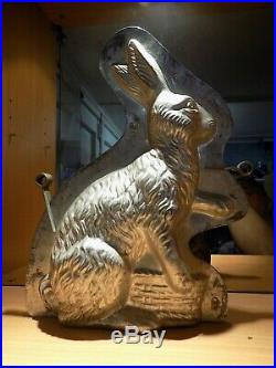 Big Bunny Easter Chocolate Mold Mould Molds Vintage Antique Rabbit