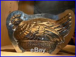 Big Chicken Chocolate Mold Mould Molds Vintage Antique