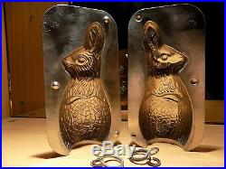 Bunny Rabbit In An Egg Chocolate Mold Molds Vintage Antique N/15572