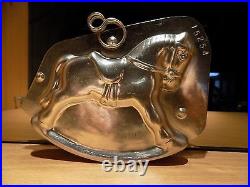 CHOCOLATE HORSE MOLD MOULD VINTAGE ANTIQUE HUNTING HORSE n/15254