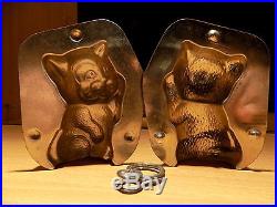 Cat Dina Chocolate Mold Molds Vintage Antique Mould