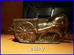 Chocolate Anton Reiche Horse Pulling Car Mold Mould Vintage Antique