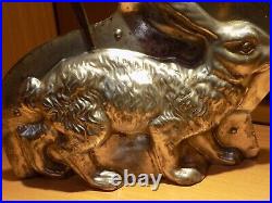 Chocolate Large Bunny 13066 Old Mold Mould Vintage Antique