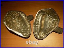Chocolate Letang&fils Oyster Shell Mold Mould Vintage Antique Huitre