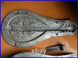 Chocolate Mandolin Mold Mould Vintage Antique