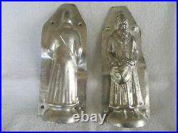 Chocolate Mold/107 Father Christmas in Long Robe, Bag of Toys Antique Vintage