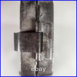 Chocolate Mold 2 Easter Bunny Rabbits Antique Metal 9 x 7 withClasps Heavy Duty