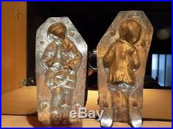 Chocolate Mold Boy Playing Saxophone Antique Mould Vintage Mould